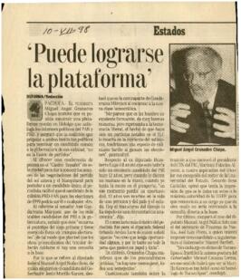 
Puede lograrse la plataforma.


