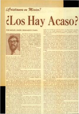 
¿Cristianos en México? ¿Los hay acaso?.


