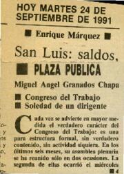 
Congreso del Trabajo. Soledad de un dirigente.


