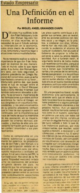 
Una Definición en el Informe.


