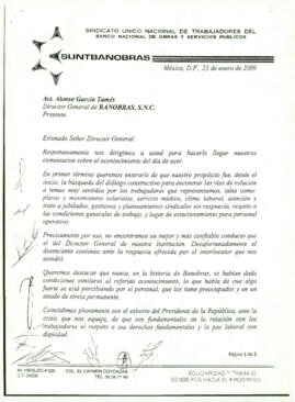 
Estimado Señor Director General.


