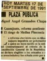 
Guanajuato, reforma pendiente. El riesgo de Medina Plascencia.


