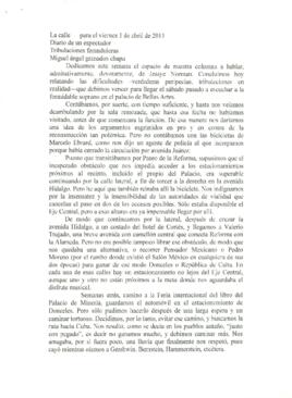 
Tribulaciones faranduleras.


