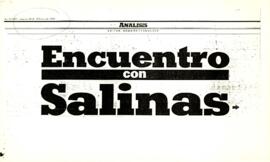 
Encuentro con Salinas.


