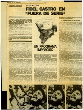 
Fidel Castro en ´fuera de serie´.


