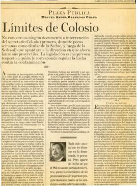 
Límites de Colosio.


