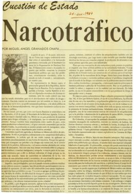 
Cuestión de estado narcotráfico.



