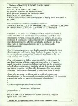 
Caso Elvira Ramos.


