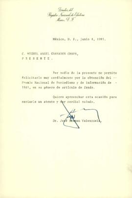 
Felicitación.


