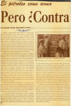 
El petróleo como arma pero ¿contra quién?.


