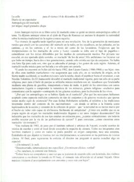 
Antropología del mariachi.


