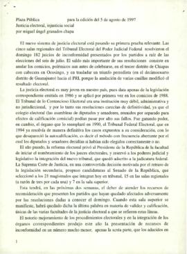 
Justicia electoral, injusticia social.


