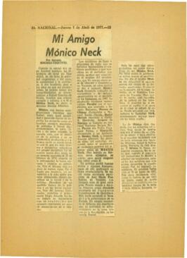
Mi amigo Mónico Neck.


